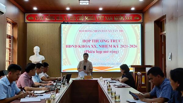 THƯỜNG TRỰC HỘI ĐỒNG NHÂN DÂN XÃ TÂN TRI TỔ CHỨC PHIÊN HỌP MỞ RỘNG