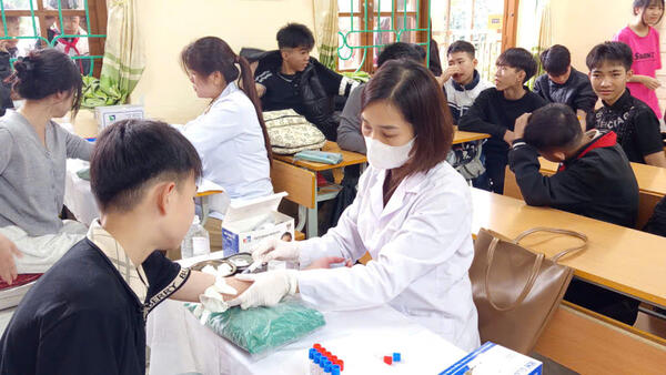 TRIỂN KHAI DỰ ÁN 7: TRUYỀN THÔNG, TƯ VẤN, SÀNG LỌC BỆNH THALASSEMIA CHO HỌC SINH TRÊN ĐỊA BÀN XÃ TÂN TRI