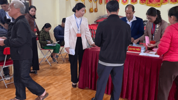 THƯỜNG TRỰC HĐND XÃ TÂN TRI GIÁM SÁT CÔNG TÁC BẦU CỬ ĐẠI BIỂU QUỐC HỘI KHÓA XVI VÀ HĐND CÁC CẤP