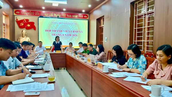 UBND XÃ TÂN TRI TỔ CHỨC PHIÊN HỌP THÀNH VIÊN UBND XÃ THÁNG 8/2026