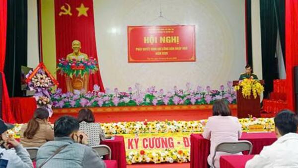 XÃ TÂN TRI TỔ CHỨC PHÁT LỆNH GỌI CÔNG DÂN NHẬP NGŨ NĂM 2026